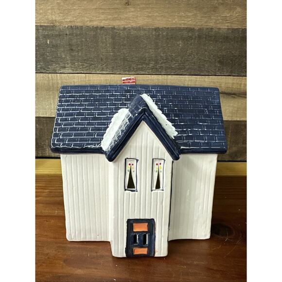 Yuletide Snow Hamlet Sunshine Cottage 1988 Christmas Village - Picture 2 of 7